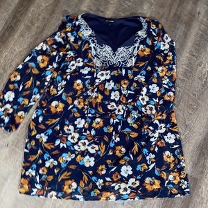 navy floral dress